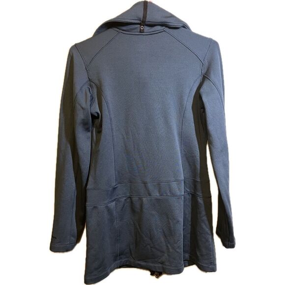 Columbia i2O Jacket Women's Small Blue Long Omni-Wick Full Zip Convertible Neck - Picture 2 of 6